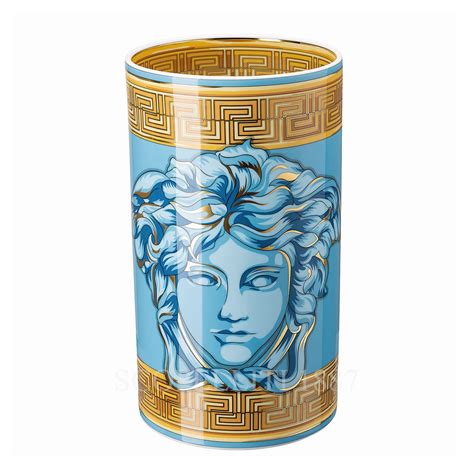 Versace Medusa Amplified Blue Coin Vase 